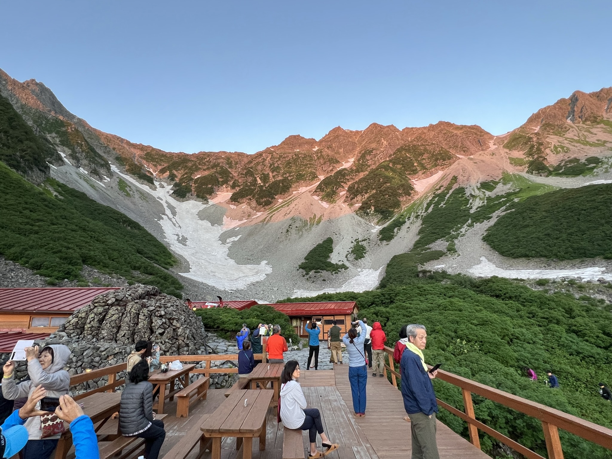 02_テラスから穂高連峰