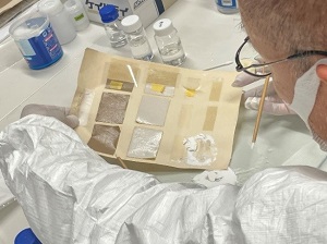 有機溶媒使用の実技