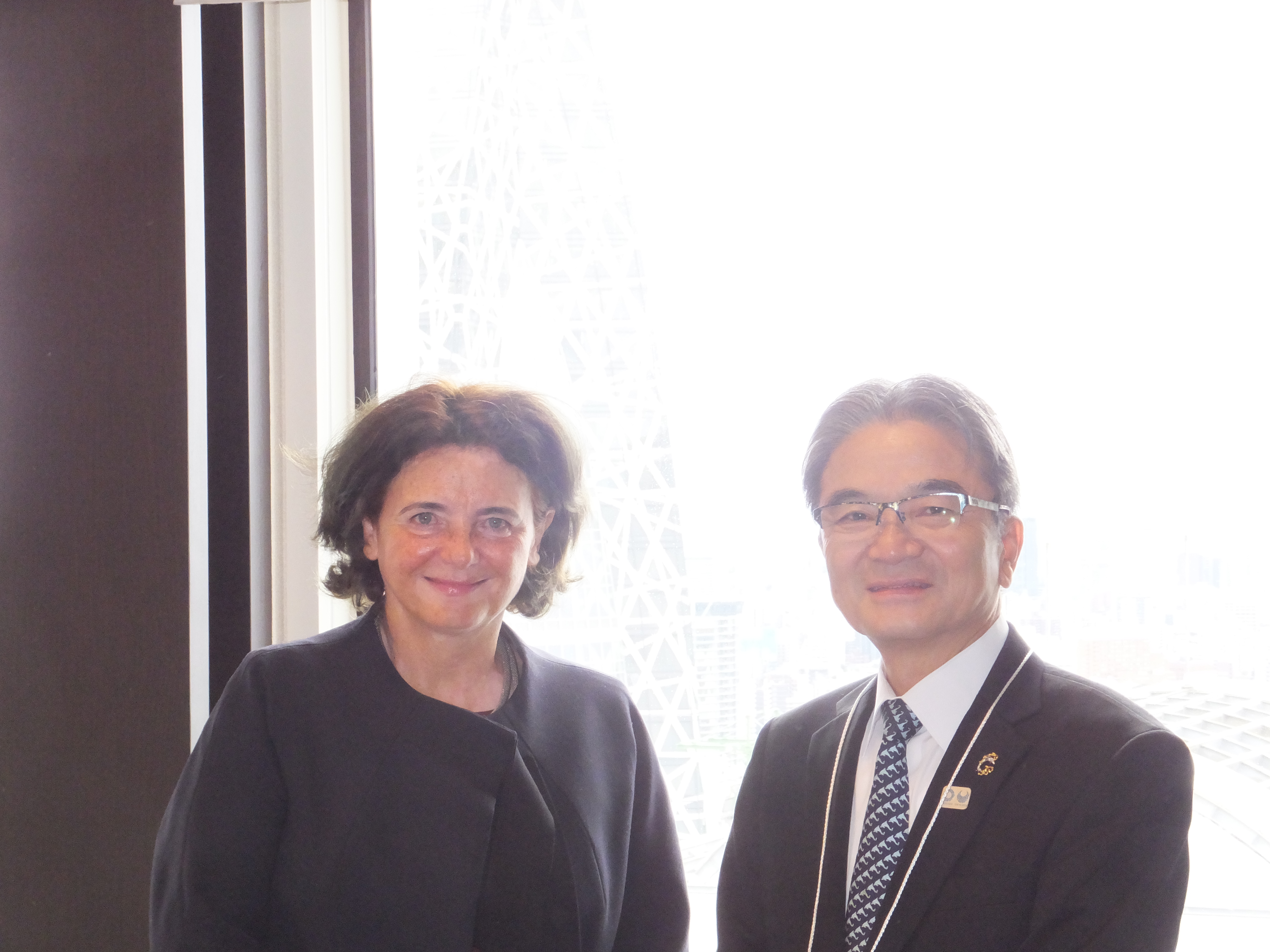 シルヴィ・フォルバン WIPO事務局次長と宮田文化庁長官