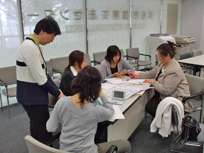 写真:模擬授業の様子 その2