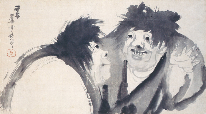 寒山拾得図 長澤蘆雪筆(高山寺所蔵) 寒山拾得図 長澤蘆雪筆(高山寺所蔵)