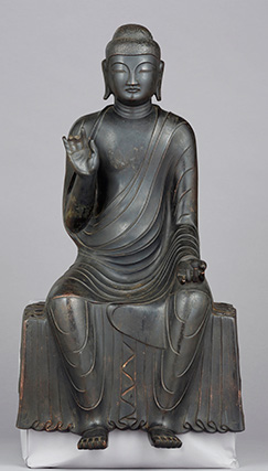 重要文化財銅造釈迦如来倚像(飛鳥時代) 重要文化財銅造釈迦如来倚像(飛鳥時代)