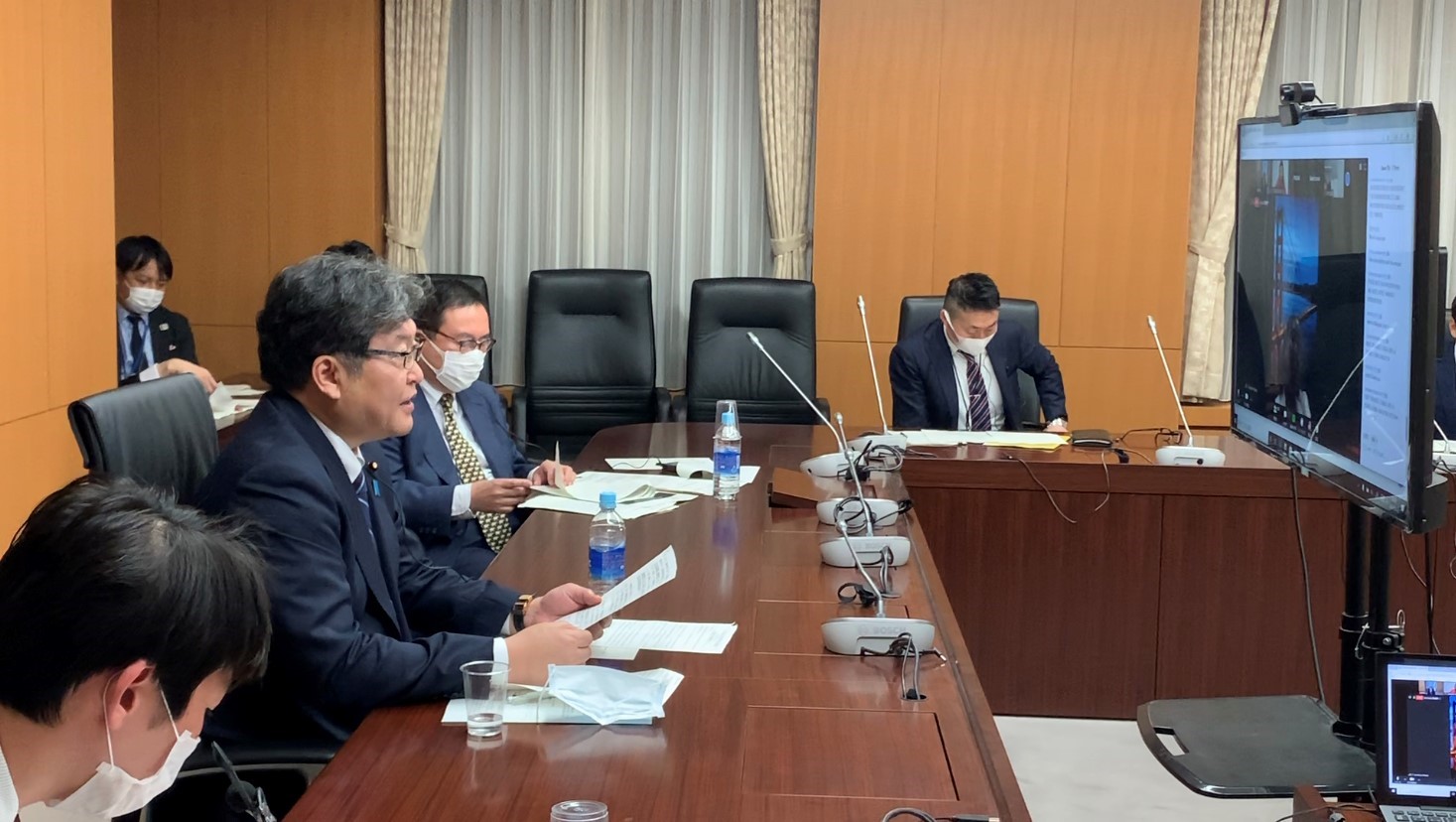 発言を行う萩生田文部科学大臣 発言を行う萩生田文部科学大臣